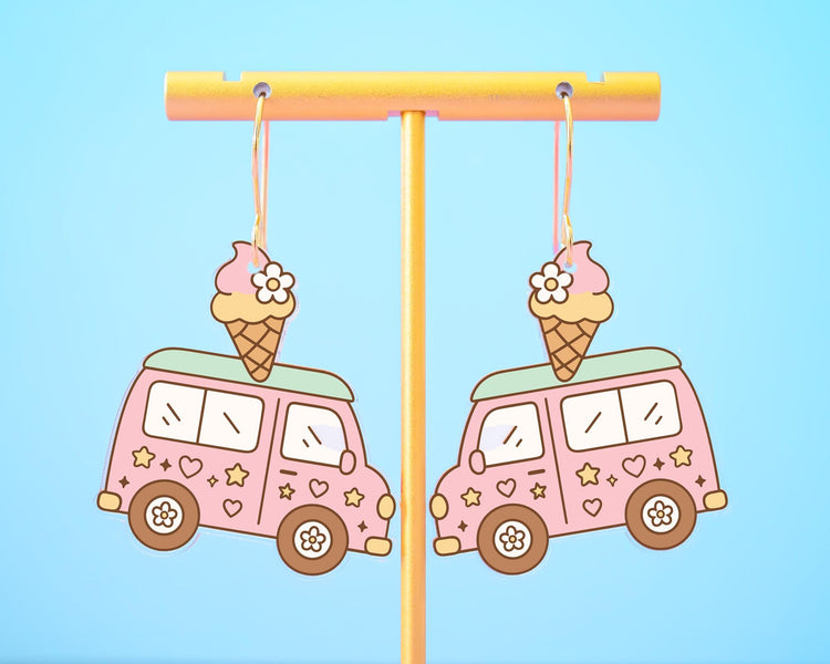 Ice Cream Truck Earrings