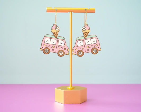 Ice Cream Truck Earrings