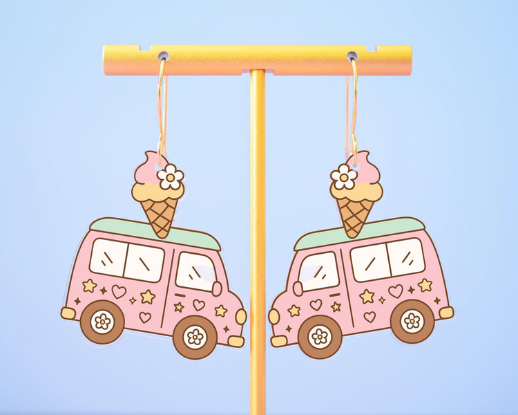 Ice Cream Truck Earrings