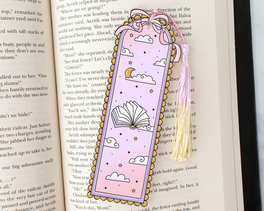 Pastel Bow Acrylic Bookmark