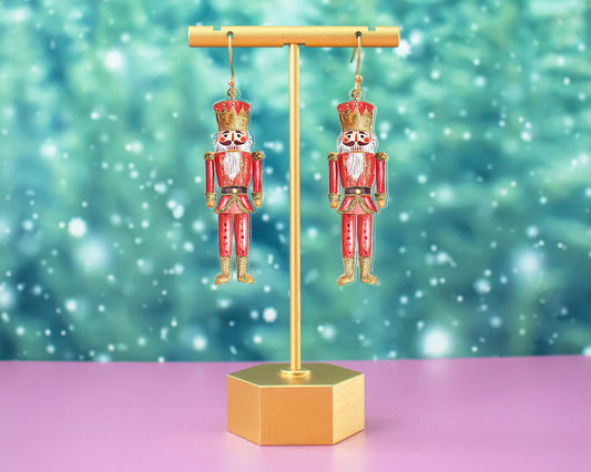 Red Nutcracker Earrings
