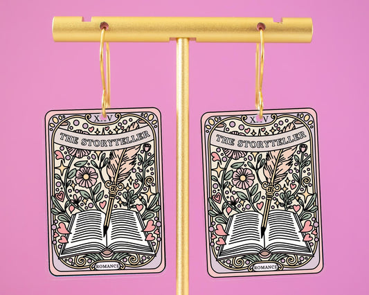 Storyteller Tarot Card Bookish Earrings