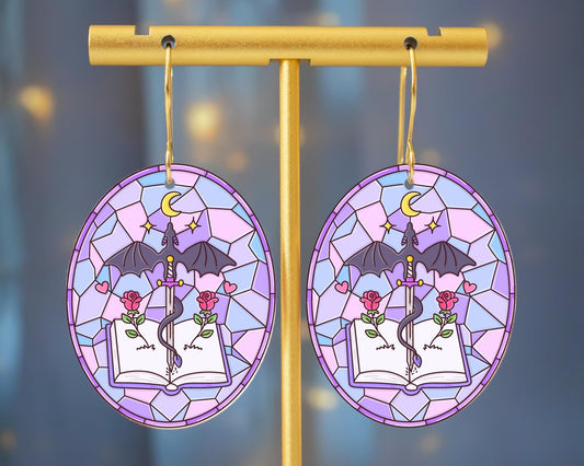 Fantasy Bookish Dragon Earrings