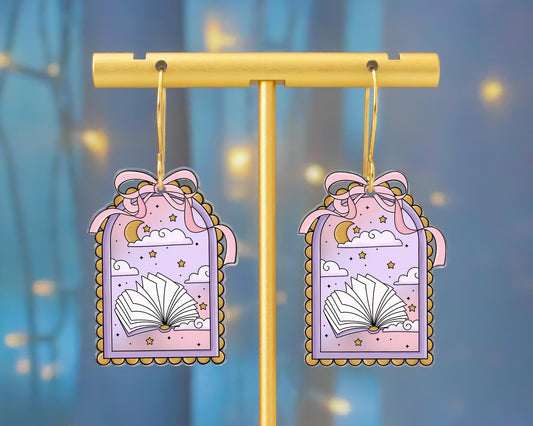Scallop Bow Book Earrings