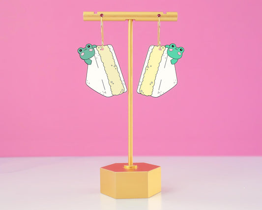 Frog Egg Salad Sandwich Earrings