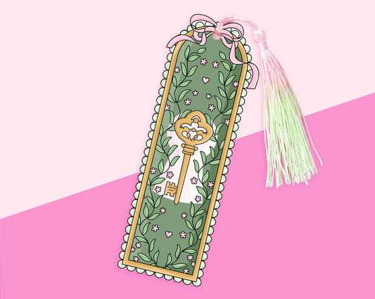 Cottagecore Garden Floral Acrylic Bookmark