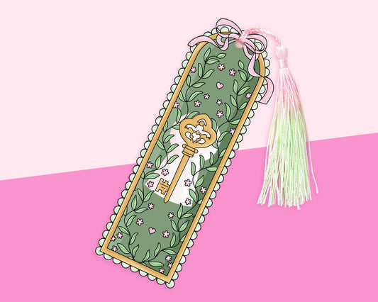 Cottagecore Garden Floral Acrylic Bookmark