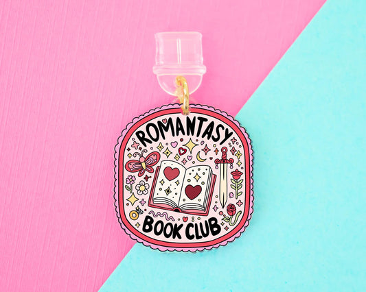 Romantasy Book Club E-Reader Charm, Dust Plug Phone Charm