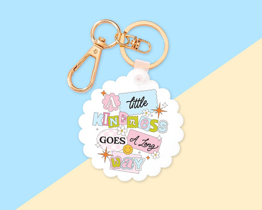 Kindness Key Chain Key Ring With Clip