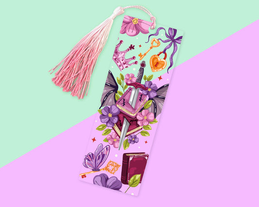 Romantasy Dragon Acrylic Bookmark