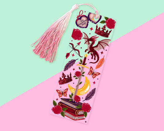 Dark Romance Dragon Acrylic Bookmark