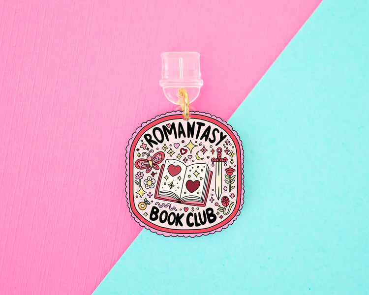 Romantasy Book Club E-Reader Charm, Dust Plug Phone Charm