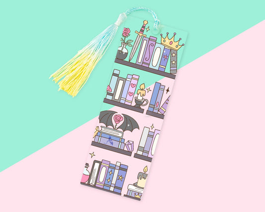 Fantasy Bookshelf Acrylic Bookmark