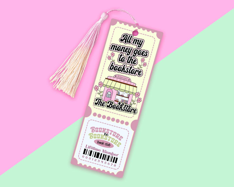 Bookstore Ticket Acrylic Bookmark
