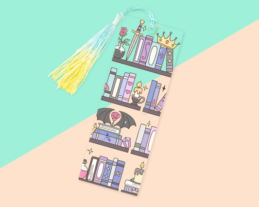 Fantasy Bookshelf Acrylic Bookmark