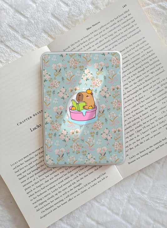 Capybara Reading Phone Grip Magnetic E-Reader Grip For Kindle