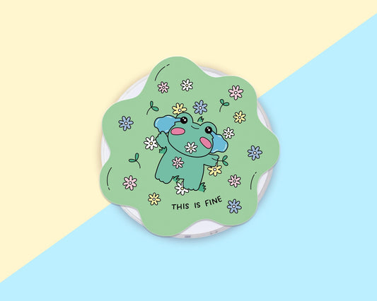 Anxiety Frog Phone Grip Magnetic E-Reader Grip For Kindle