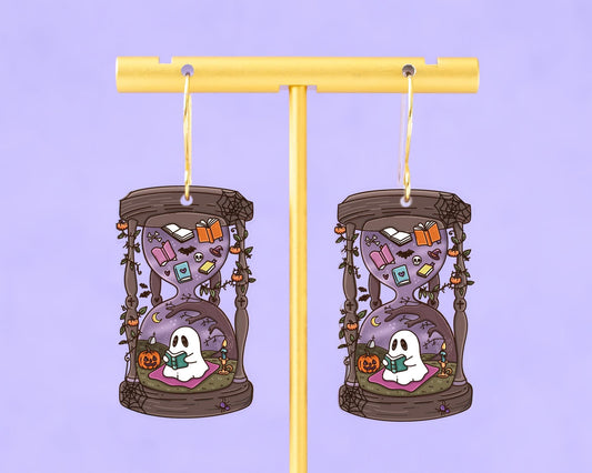 Halloween Bookish Ghost Earrings