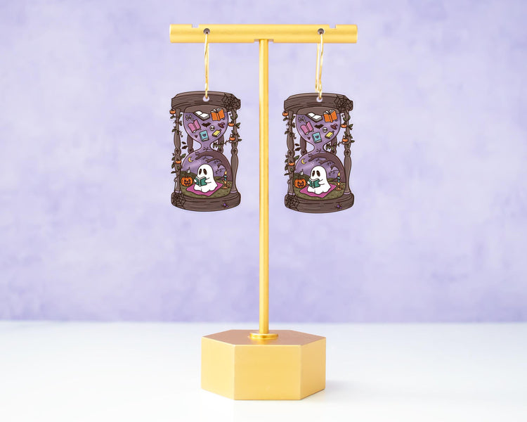 Halloween Bookish Ghost Earrings