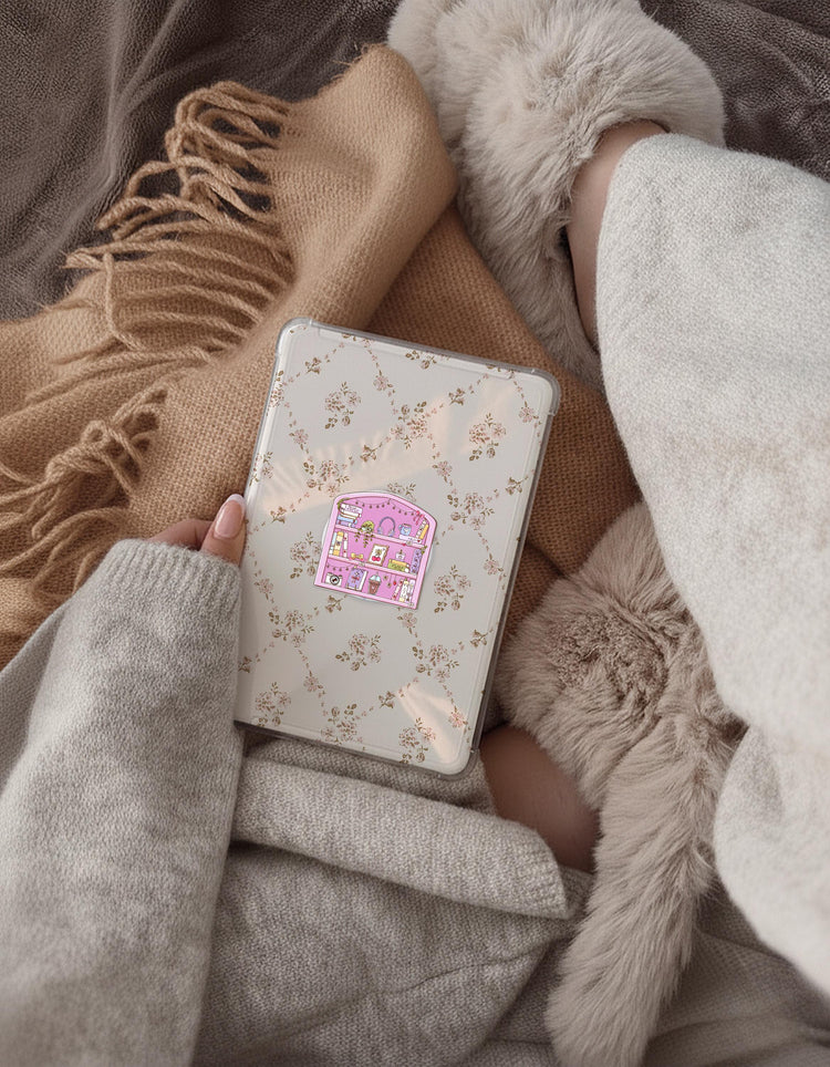 Glitter Girlie Bookshelf Phone Grip Magnetic E-Reader Grip For Kindle