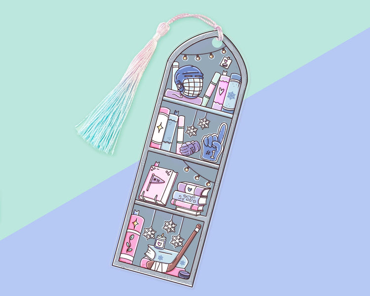 Hockey Romance Acrylic Bookmark