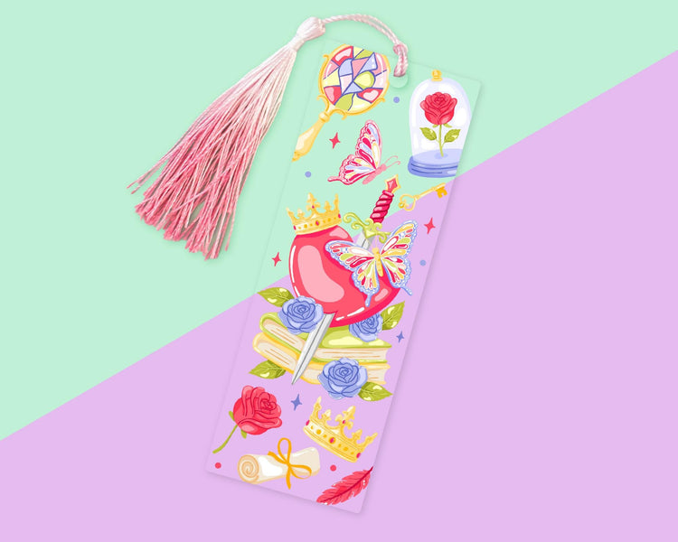 Romantasy Heart Acrylic Bookmark