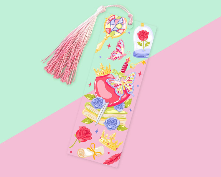Romantasy Heart Acrylic Bookmark
