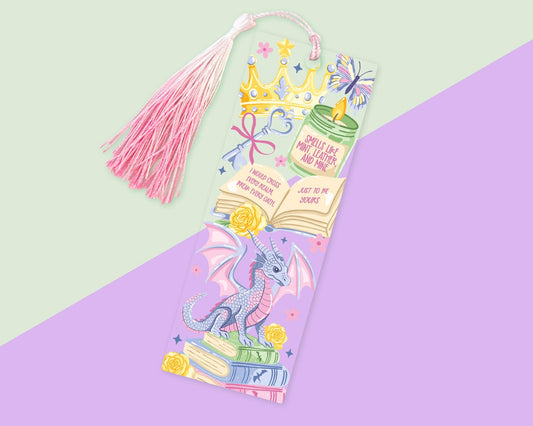 Romantasy Dragon Acrylic Bookmark