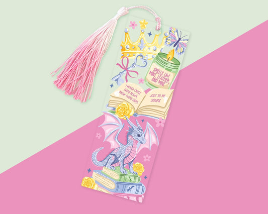 Romantasy Dragon Acrylic Bookmark
