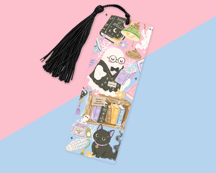Ghost Library Acrylic Bookmark