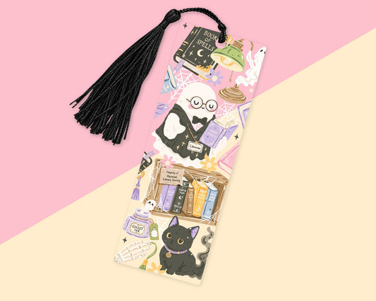 Ghost Library Acrylic Bookmark