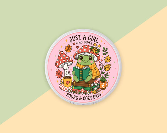 Cozy Frog Reading Phone Grip Magnetic E-Reader Grip For Kindle