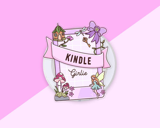 Glitter Kindle Girlie Fairy Phone Grip Magnetic E-Reader Grip For Kindle