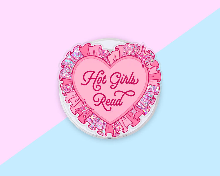 Glitter Hot Girls Read Phone Grip Magnetic E-Reader Grip For Kindle