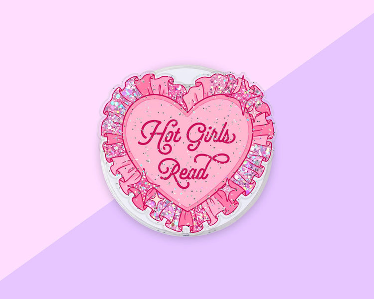 Glitter Hot Girls Read Phone Grip Magnetic E-Reader Grip For Kindle