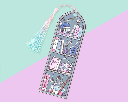 Hockey Romance Acrylic Bookmark, Gift for Romance Book Lovers, Bookish Accessories