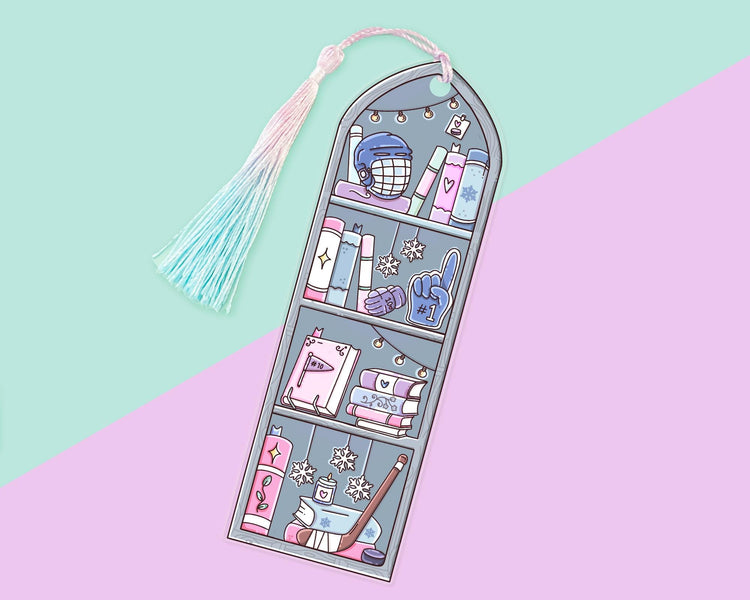 Hockey Romance Acrylic Bookmark
