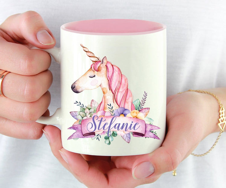 Personalized Unicorn Coffee Mug For Women