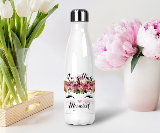 I'm getting meowied cat stainless steel water bottle with lid