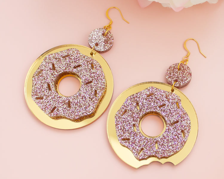 Donut Mismatched Acrylic Earrings