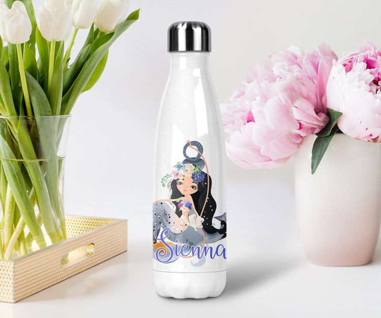 Mermaid Water Bottle Stainless Steel With Personalized Name
