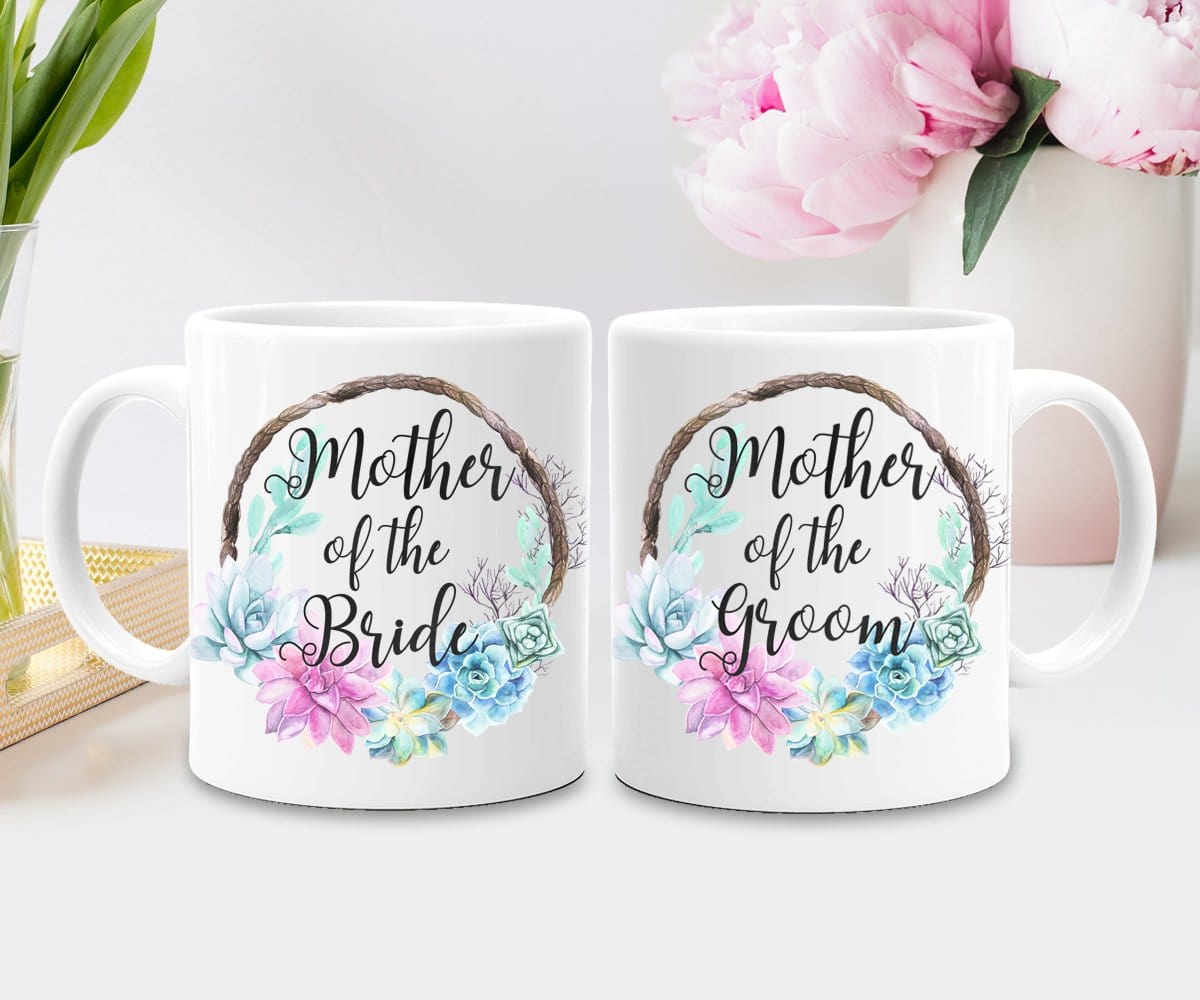 Mother Of The Bride And Groom Wedding Mug Set