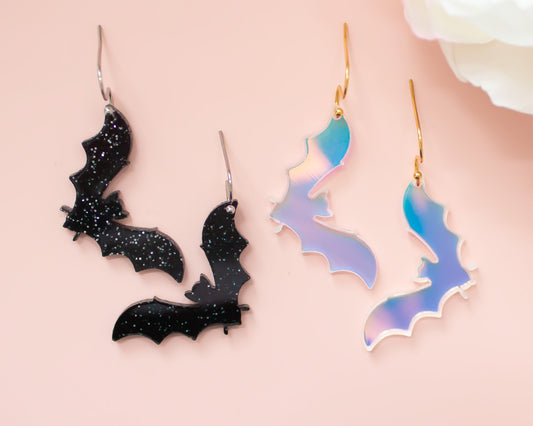 Bat Acrylic Earrings