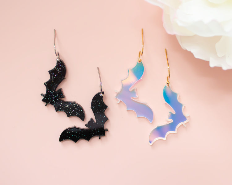 Bat Acrylic Earrings