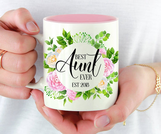 Best Aunt Ever Mug Pregnancy Announcement Gift