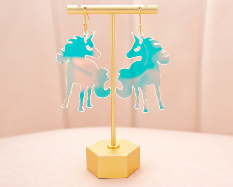 Unicorn Holographic Acrylic Earrings