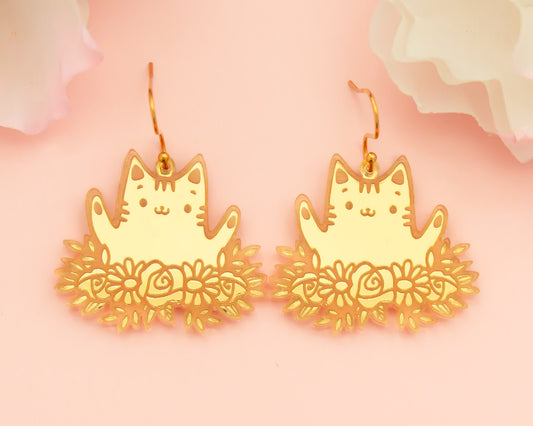 Cute Cat Acrylic Earrings