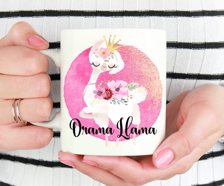 Drama Llama Funny Coffee Mug