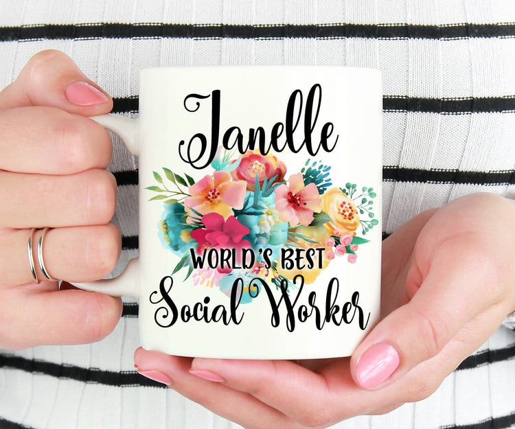 Personalized Social Worker Gift Coffee Mug