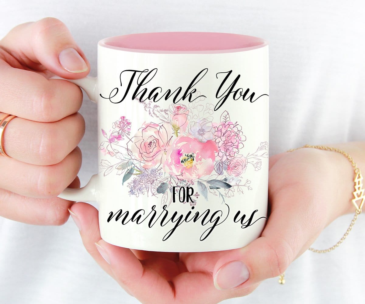 Thank You For Marrying Us Mug Officiant Gift